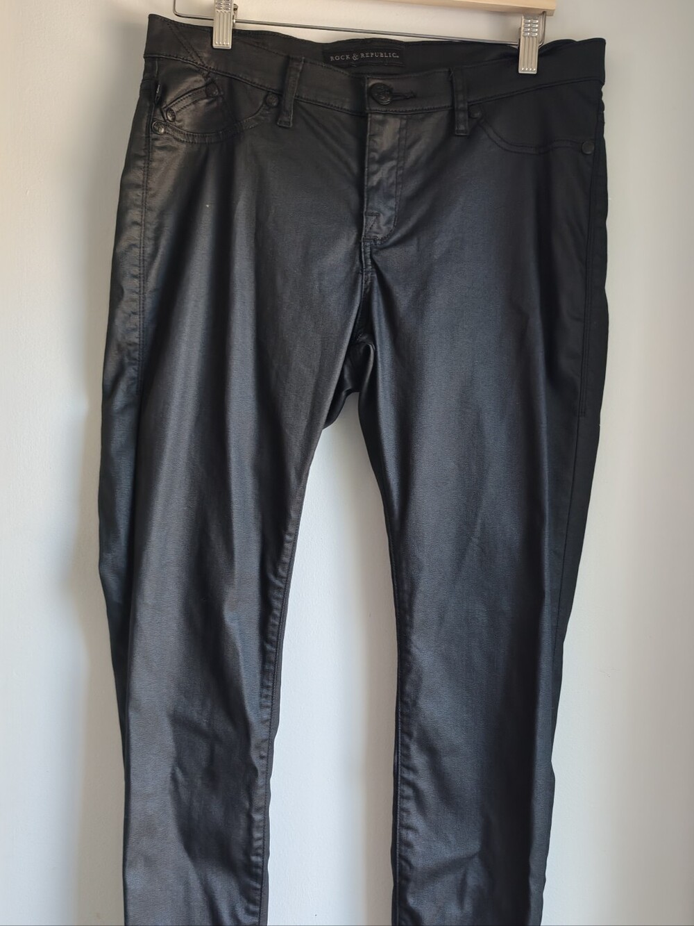 Rock & Republic Black Slim Fit Chinos